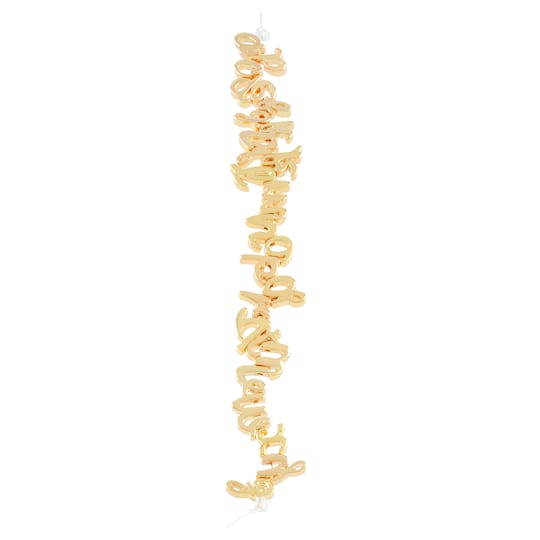 Gold Alphabet Beads by Bead Landing™
